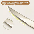 16-Piece Premium Stainless Steel Flatware Set with Gold Diamond Pattern Handle, Modern Silverware Silver and Gold,Christmas gift (4x4 Set)