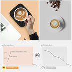 Lesipee Coffee Mug Warmer, Smart Candle Warmer, Electric Cup Warmer with Aluminum Metal Panel for Office, Desk Accessories, Electric Beverage Warmer for Cocoa, Milk, Coffee Gifts