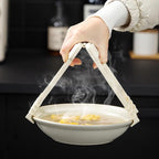 Non-slip Silicone Hot Bowl Clip and Pan Gripper Set, Heat-resistant Kitchen Insulation Lifters for Serving Hot Plates and Steam Dishes, 2pcs Tool for Cooking and Dining