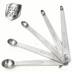 Mini Measuring Spoons Set, 18/8 Stainless Steel Teaspoon for Cooking and Baking, Suitable for Small Amount of Dry or Liquid Ingredients and Spices