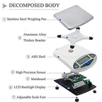 CGOLDENWALL Lab Scale 10kgx0.1g Digital Precision Scale Electronic Balance Laboratory Weighing Industrial Scale Kitchen Counting Scale Scientific Scale Calibrated (10kg, 0.1g)