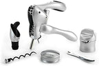 Rabbit Wine Tool Kit (Silver), 6 Piece Set