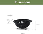 Granite Ware 9 Piece Enamelware Water bath Canning Pot with Canning kit, Colander and Rack. Canning Supplies Starter Kit.