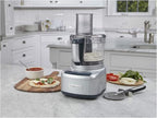 Cuisinart 8 Cup Food Processor, 350-Watt Motor, Medium to Fine Slicing Discs, FP-8SV, Silver
