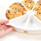 SHEbaking Silicone Scone Pans for Baking Wedge Pan 8-Cavity Silicone Slice Cake Mold Pie Pans for Quiche,Pizza,Brownies BPA free