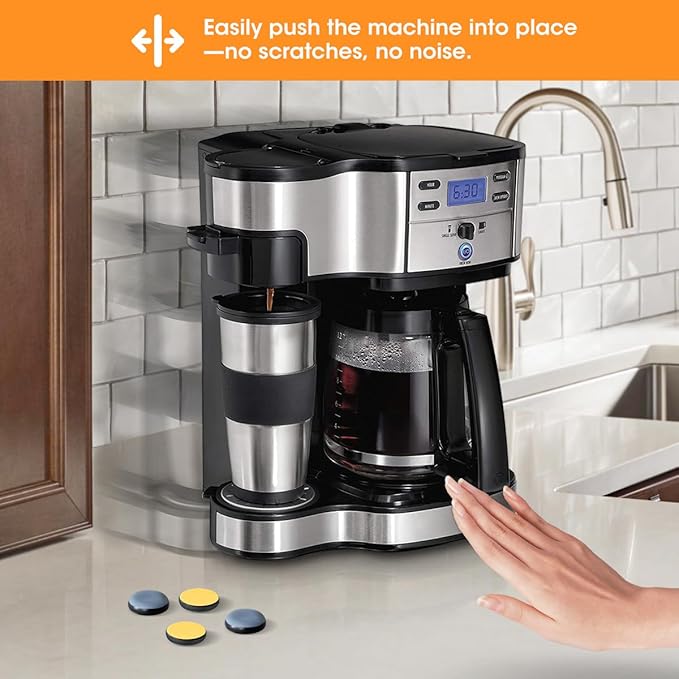 Aieve Appliance Sliders, 8 Pcs Small Appliance Slider for Countertop, Self Adhesive Caster Wheels Rollers, Coffee Bar Accessories Kitchen Gadgets Home Must Have for Mixer Coffee Maker Air Fryer