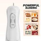 Turelar Immersion Blender Handheld, Corded Electric Blenders Portable Stick Mixer with 2 Mixing Speed and Stainless Steel Blades Emulsifier for Effortless Blending Soup, Smoothies, Puree or Baby Food