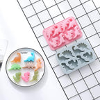 Silicone Cake Pop Mold Non Stick Fancy Mold Cake Pan 8 Cavity dinosaur shape Candy Cupcake Cornbread Chocolate Brownie Gummy Resin Crafts Cake