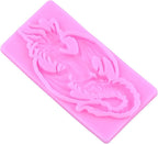 Dragon Silicone Mold Flying Dragon Fondant Molds For Cake Decoration Cupcake Topper Chocolate Candy Polymer Clay Gum Paste Set Of 4