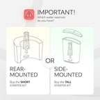 Water Filter Holder and 12 Water Filters for Keurig K-Supreme, K-Slim, K-Express, K-Select, K-Classic, K-Duo Plus, K-Elite, K-Iced, K-Cafe - for Use in All Keurig Brewers with Side-Loaded Reservoir