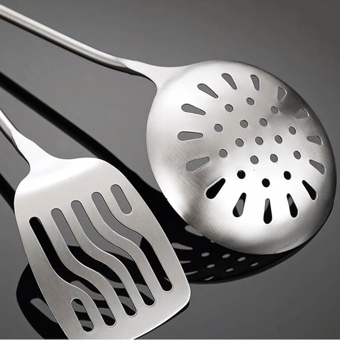 Kitchen Utensils Set，Cooking Utensils Spoons for Cooking Spatulas Stainless Steel Cooking Utensils Gadgets Spatulas Spoons 4 Pieces Sets Kitchen Tools