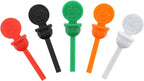 StixToGo Black Circle Beverage Plug for Disposable Lids, Package of 400
