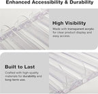 Pack of 3 Shelf Pushers – Spring-Loaded Display Organizer for Convenience Stores – Automatic Case Stand Pushers Rack for Gondola Shelves 15" & Above