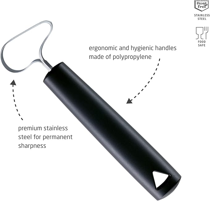 triangle Fruit and Vegetable Corer - Ultra-Sharp Stainless Steel with Two Cutting Widths - Removes Cores & Seeds - Dishwasher Safe