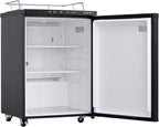 EdgeStar BR3002 24 Inch Wide Kegerator Conversion Refrigerator for Full Size Kegs with Deep Chill Mode - Stainless Steel