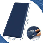 KitchenClouds Kitchen Mat Cushioned Anti Fatigue Kitchen Rug 17.3"x39" Water Resistant Non Slip Kitchen Rugs and Mats Standing Desk Mat Comfort Floor Mats for Kitchen House Sink Office (Blue)