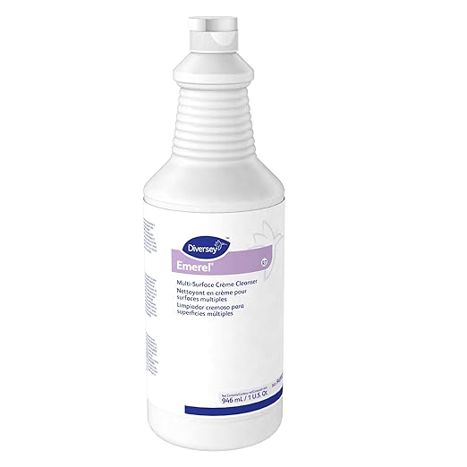 Diversey 94995295 Emerel Multi-Surface Creme Cleanser, Fresh Scent, 32oz Bottle (Case of 12)