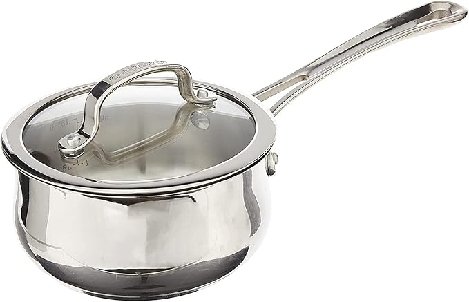 Cuisinart 419-14 Contour Stainless 1-Quart Saucepan with Cover