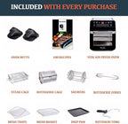 Yedi Total Package 18-in-1 Air Fryer Oven, Air Fryer with Rotisserie and Dehydrator + 100 Recipes, 12.7 Quart