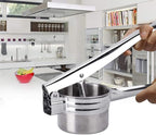Potato Ricer Stainless Steel Masher, Large Capacity 15oz Potato Masher Kitchen Tool for Potatoes, Fruits, Vegetables and Baby Food, Juicer, Vegetable Strainer with 3 Interchangeable Ricing Discs