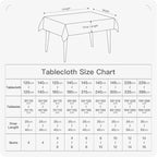 BALCONY & FALCON Rectangle Tablecloth Washable Wrinkle Resistant and Water Proof Table Cloth Decorative Linen Fabric Tablecloths for Dining Parties Kitchen Wedding and Outdoor Use (Pumpkin, 57x118)