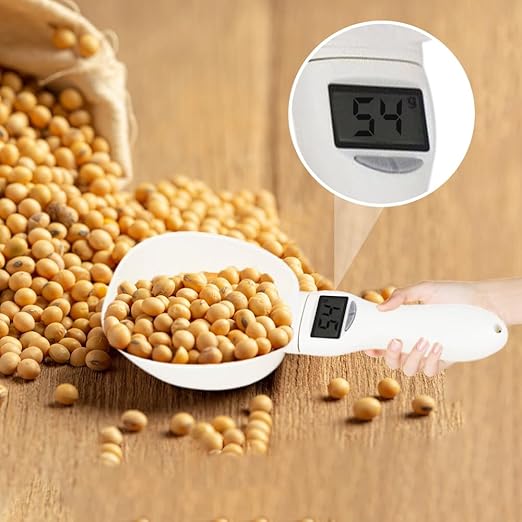 Digital Measuring Spoon Scale, Accurate Electronic Measuring Spoon with Conversion, Household Digital Measure Cup Scale with LED Display, Kitchen Food Scale Scoop for Weighing Baking Cooking (1)