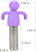 Leden Loose Leaf Tea Steeper Cute Tea Infuser for Girl Kids Extra Fine Mesh Tea Ball Stainless Steel Tea Filter for Cup Mug Pot Purple