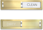 Dishwasher Magnet Clean Dirty Sign,Premium Stainless Steel Grade 304,Matte Finish Clean/Dirty Indicator with Strong Magnet, Home Kitchen Decor & Thoughtful Gift for Friends(Golden-03)