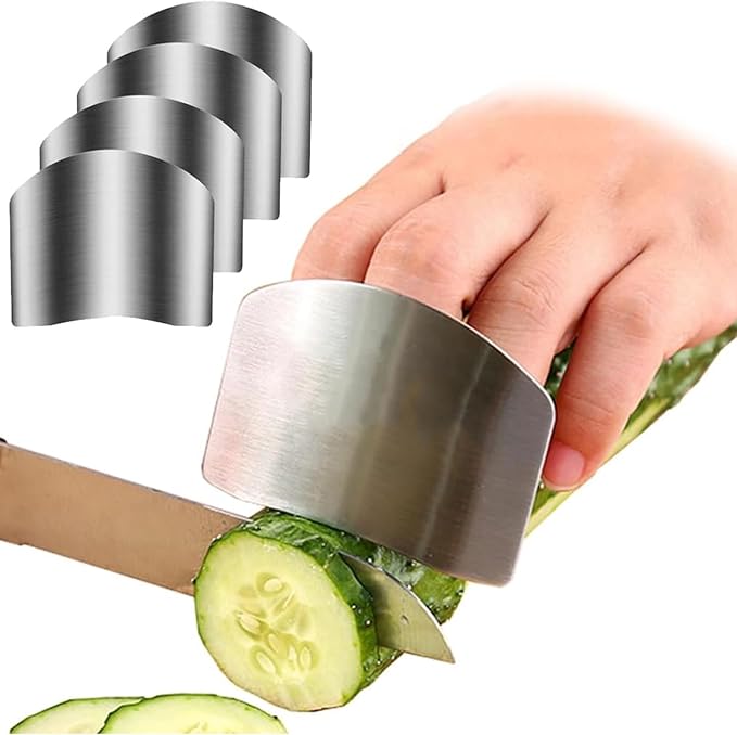 Stainless Steel Kitchen Gadgets Set, Multi-Purpose Cooking & Food Preparation Accessories for Meat, Cheese, Vegetables, Salad, Hamburger & Cake (4Pcs)