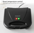 OVENTE Electric Panini Press Grill with Nonstick Plates, LED Indicator Lights, Thermostat Control, Compact Sandwich Maker Perfect for Cooking Breakfast, Steaks, Eggs Snacks & More, Copper GP0110CO