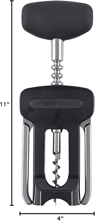 Good Cook Cork Screw Bar Tools, 11 x 4 x 2.5 inches, Black