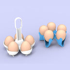 Asltw Dolphin Boiled Egg Holder – 3-in-1 Cooker, Server & Fridge Tray for Soft/Hard Eggs, BPA-Free, Cute Kitchen Gift for Kids & Families (White)