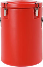 Eapmic 42.27Qt Insulated Food Container, Stainless Steel Container, 40L Commercial Soup Carrier 15 Hours Heat Preservation for Hot and Cold Food Storage Restaurant Canteen Home Lunch Use (Red, 40L)