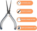 Fish Bone Pliers/Tweezers Washable Stainless Steel, 6inch, Black