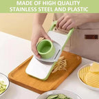 6-in-1 Vegetable Cutter, Mandoline Slicer for Kitchen, Vegetable Slicer Cutter with Multi Blade, Cheese Grater, kitchen gadgets