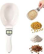 Digital Measuring Spoon Scale, Digital Food Measuring Scoop Scale 800g / 0.1g High Precision with LCD Screen, Electronic Measuring Spoon Cup for Kitchen Baking and Cat Dog Food (1 Pcs)