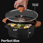 Hot Pot Electric - Portable Electric Hot Pot Cooker - Hot Pot Electric with Divider - Chinese Hot Pot, Shabu Shabu Hot Pot - Versatile Hot Pot Cookware - Hot Pot by Rolka