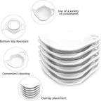 2 Pack Porcelain Tea Bag Coasters,Tea Bag Holder for Used,Classic Teaspoon Rest Pad Heat-Resistant Coasters Cute Dish Saucer Teabag Caddy Holder Set for Organizing Tea Time (2)