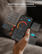 GoveeLife Bluetooth Wireless Meat Thermometer with 2 Probes, Standalone Digital Base, WiFi Unlimited Range, ±1.8℉ Accuracy, IP68 Waterproof Real Time Monitoring, for Kitchen, BBQ, Grill, Oven, Smoker