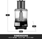 Waring Commercial WFP14S Food Processor, 3-1/2-Quart, Clear 120V, 5-15 Phase Plug