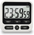 NKOVE Digital Kitchen Timer 24 Hour Clock and Alarm Function with Silent or Alarm Manual Switching Count UP or Down and Memory Function for Cooking, Baking, Meeting