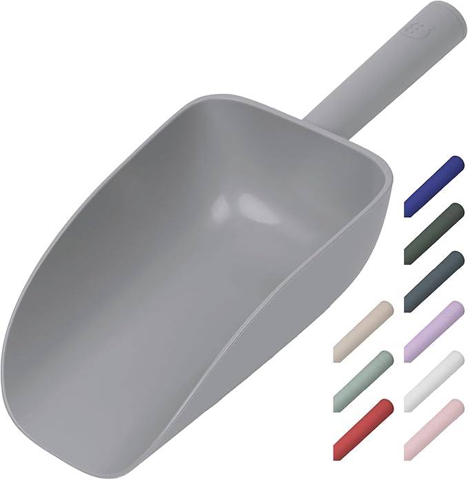 Extra Big Multipurpose Scoop– Solid Deep Scooper for Any Household – Disposing/Replacing Litter – Big Size Animal Pet Food Shovel – 44oz