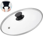 8 Inch Glass Lids, Replacement Tempered Clear Glass Lids with Steam Vent，Covers For pots, pans and skillets，Available in Small and Large Lid 8, 9.5, 10.25, 11, 12, and 12.5 Inch