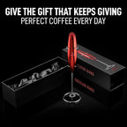 Zulay Kitchen Executive Series Luxury Gift Milk Frother – Handheld Electric Foam Maker for Coffee, Lattes & Hot Chocolate – Deluxe Finish, Great Fir for Coffee Lovers (Cardinal Red)