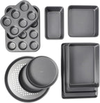 Oneida Select 10 Piece Nonstick Metal Bakeware Set, High-Performance & Dishwasher Safe,Silver