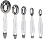 Cuisipro Stainless Steel Measuring Spoon Set Silver, Standard