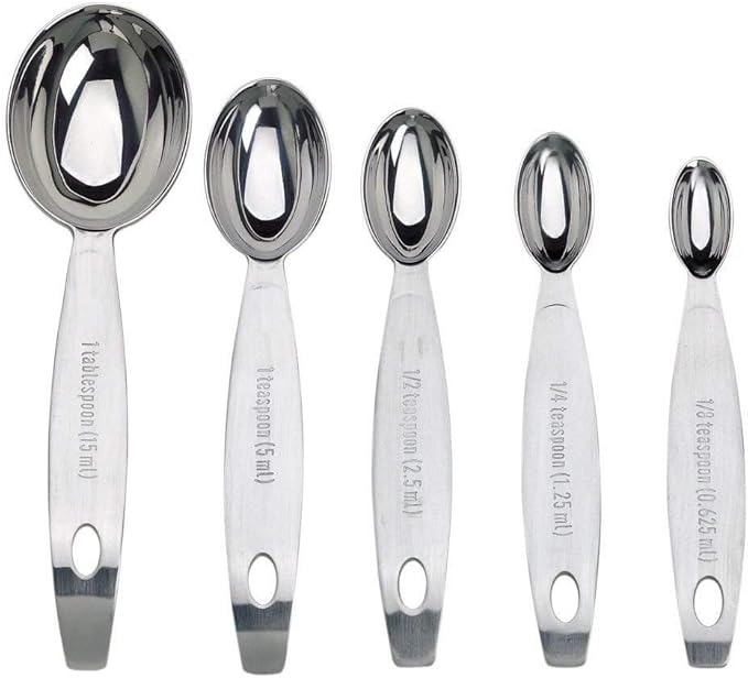 Cuisipro Stainless Steel Measuring Spoon Set Silver, Standard