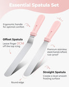 Kootek 71PCs Cake Decorating Kit, Baking Supplies Tools - Includes Cake Stand Turntable, 12 Icing Piping Tips Set, 2 Frosting Spatulas, 3 Scrapers, 50+2 Piping Bags, Coupler, Video Tutorial, Booklet