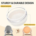 Vinino 6 Inch Silicone Round Cake Pan with Metal Reinforced Frame, Nonstick Silicone Springform Pan for Baking Suitable for Making Layers, Cheese & Chocolate Cakes