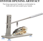 OSALADI Adjustable 4-stage Oyster Shucker Tool Multifunctional Seafood Opener with Gear Adjustment Home Oyster Crusher Kitchen Specialty Gadget
